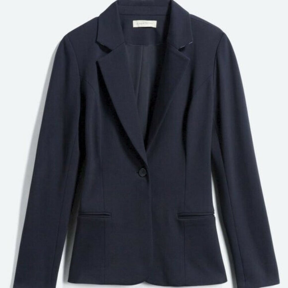 Navy Blue 41 Hawthorn Amaya Ponte Blazer size Large